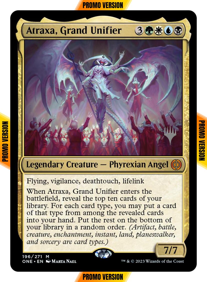 Atraxa, Grand Unifier [196p] [Promo Pack] [Phyrexia: All Will Be One: Promos] [Non-Foil]