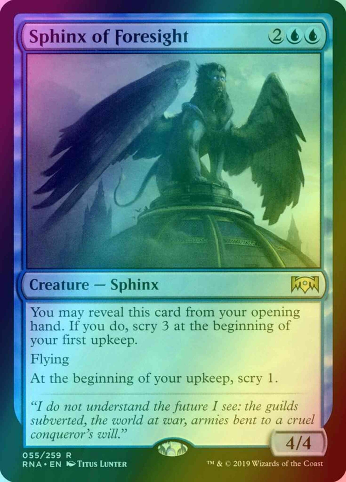 Sphinx of Foresight [55] [Ravnica Allegiance] [Foil]