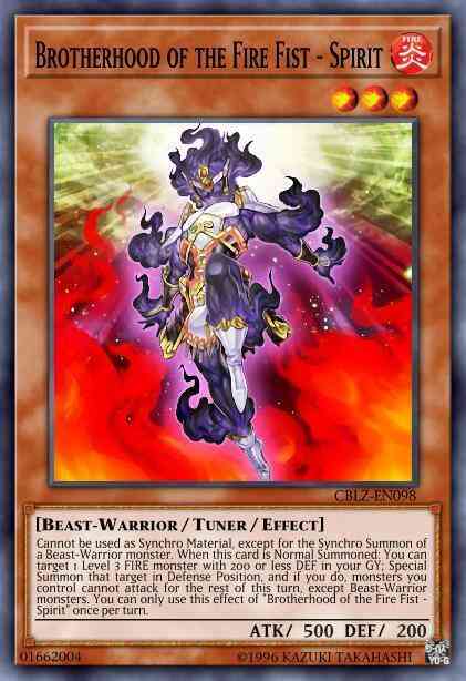 Brotherhood of the Fire Fist - Spirit - FIGA-EN024 - Super Rare - 1st Edition