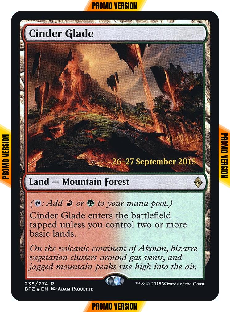 Cinder Glade [235s] [Battle for Zendikar Promos] [Foil]
