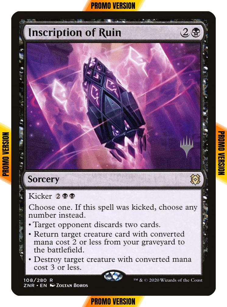 Inscription of Ruin [Promo Pack] [108p] [Zendikar Rising Promos] [Non-Foil]