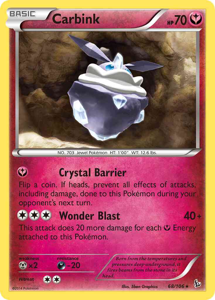 Carbink - 68/106 - Rare Holo [xy2-68] [Holo]