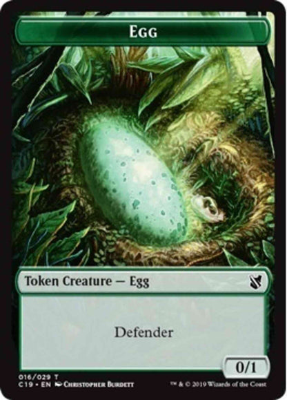 Egg Token (16) // Rhino Token (18) [Commander 2019 Tokens] [Non-Foil]