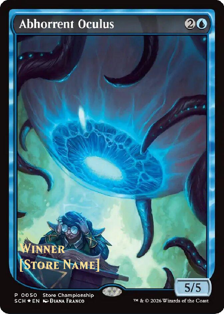 Abhorrent Oculus [50] [Textless] [Stamped] [Store Championships] [Non-Foil]