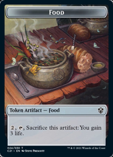 Food Token (24) // Pest Token (05) [Commander 2021 Tokens] [Non-Foil]
