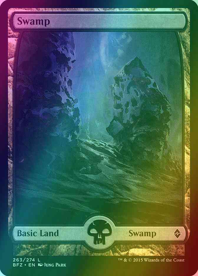 Swamp [263] [Full Art] [Battle for Zendikar] [Foil]