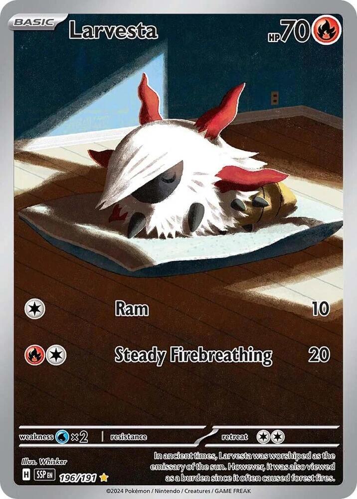 Larvesta - 196/191 - Illustration Rare [sv08-196] [Ultra]