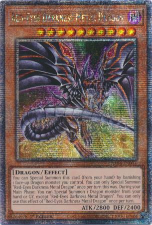 Red-Eyes Darkness Metal Dragon - Alternate Art - RA04-EN003 - Quarter Century Secret Rare - 1st Edition