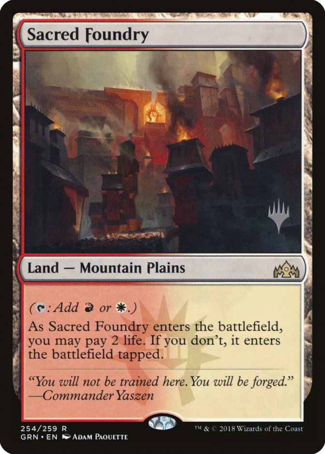 Sacred Foundry [254p] [Promo Pack] [Guilds of Ravnica Promos] [Non-Foil]