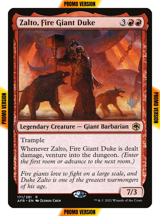 Zalto, Fire Giant Duke [Promo Pack] [171p] [Adventures in the Forgotten Realms Promos] [Non-Foil]