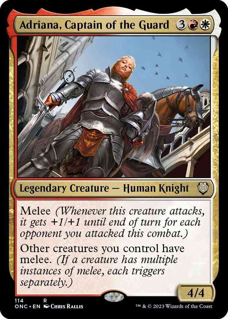 Adriana, Captain of the Guard [114] [Phyrexia: All Will Be One: Commander] [Non-Foil]