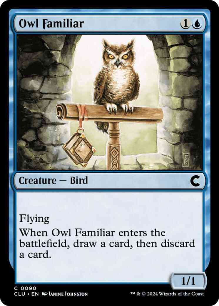 Owl Familiar [90] [Ravnica: Clue Edition] [Non-Foil]