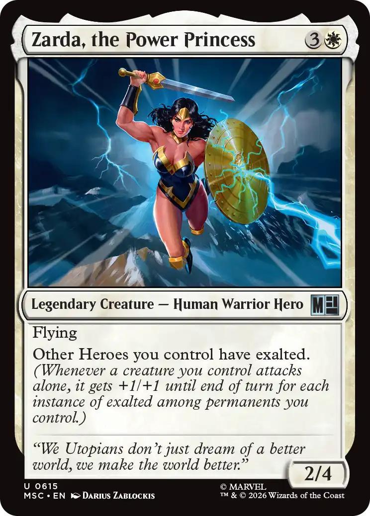 Zarda, the Power Princess [615] [Jumpstart] [Marvel Super Heroes: Commander] [Non-Foil]