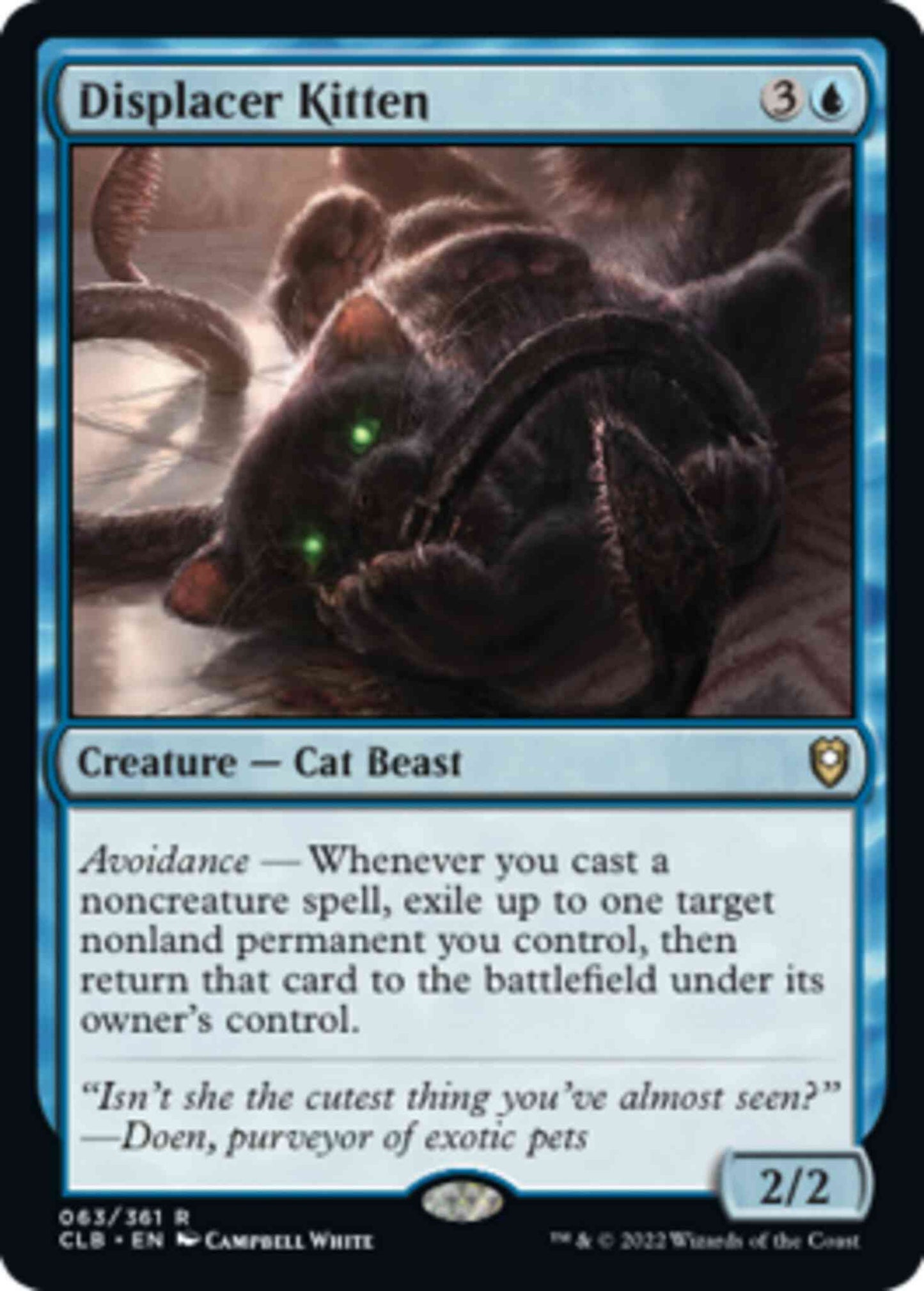 Displacer Kitten [63] [Commander Legends: Battle for Baldur's Gate] [Non-Foil]