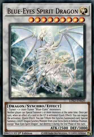 Blue-Eyes Spirit Dragon - LDS2-EN020 - Ultra Rare - 1st Edition