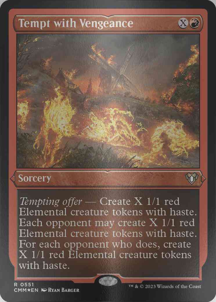 Tempt with Vengeance [551] [Commander Masters] [Etched Foil]