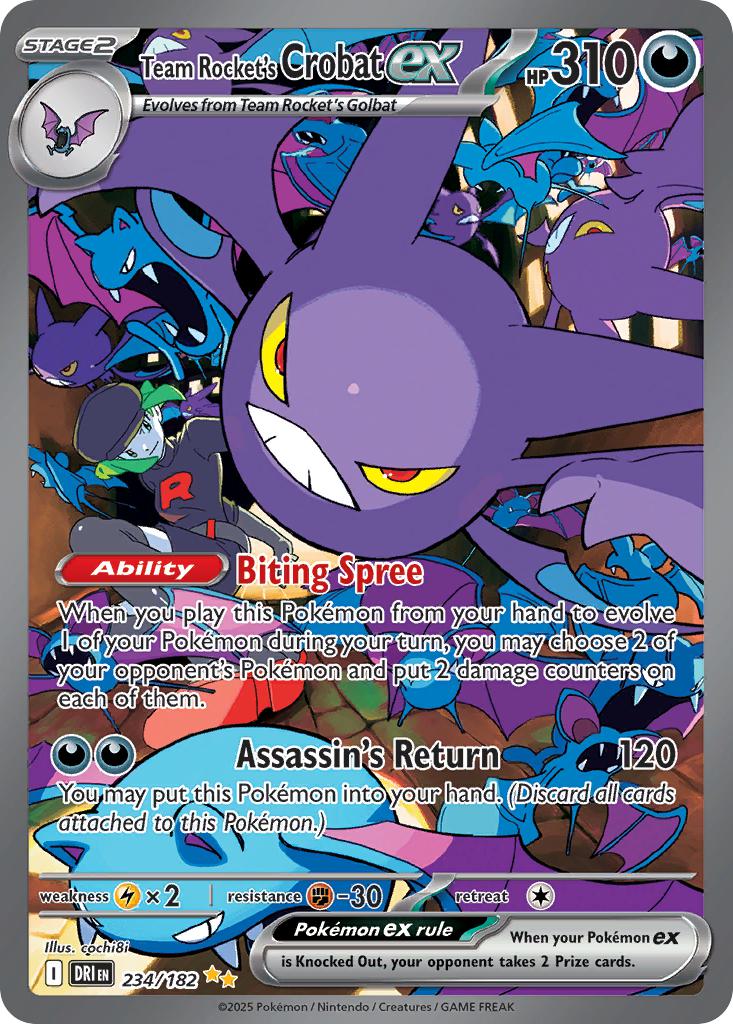 Team Rocket's Crobat ex - 234/182 - Special Illustration Rare [sv10-234] [Ultra]
