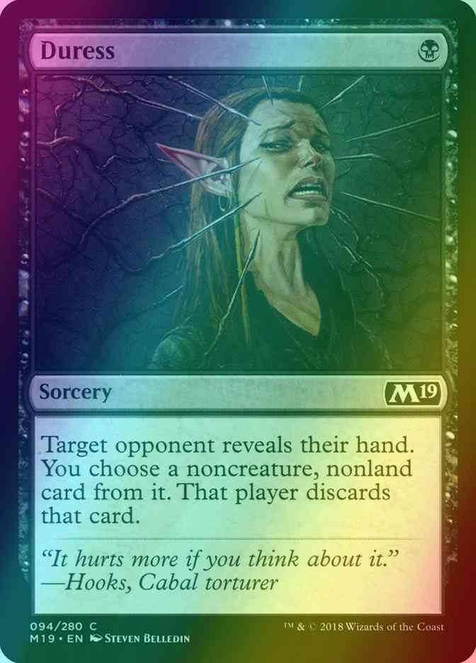 Duress [94] [Core Set 2019] [Foil]