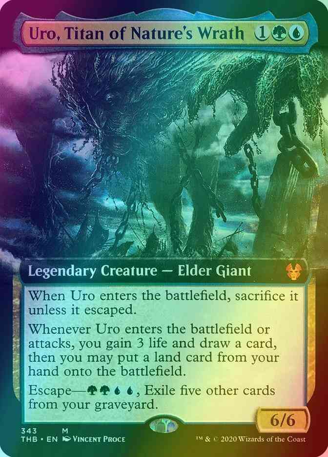 Uro, Titan of Nature's Wrath [343] [Extended Art] [Theros Beyond Death] [Foil]