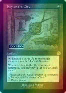 Key to the City - Serial Numbered [90z] [Retro Frame] [Schematic] [The Brothers' War Retro Artifacts] [Foil]