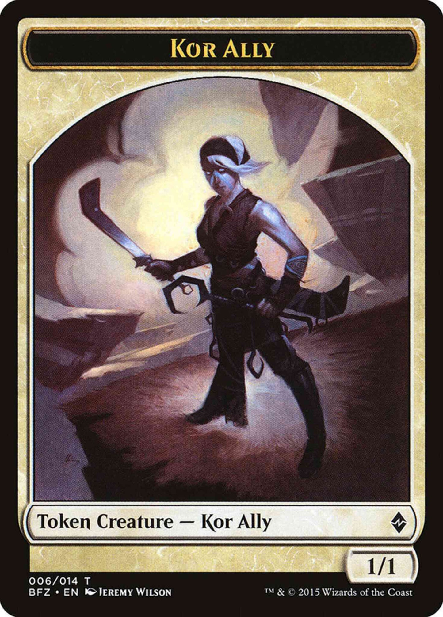 Kor Ally Token [06] [Battle for Zendikar Tokens] [Non-Foil]