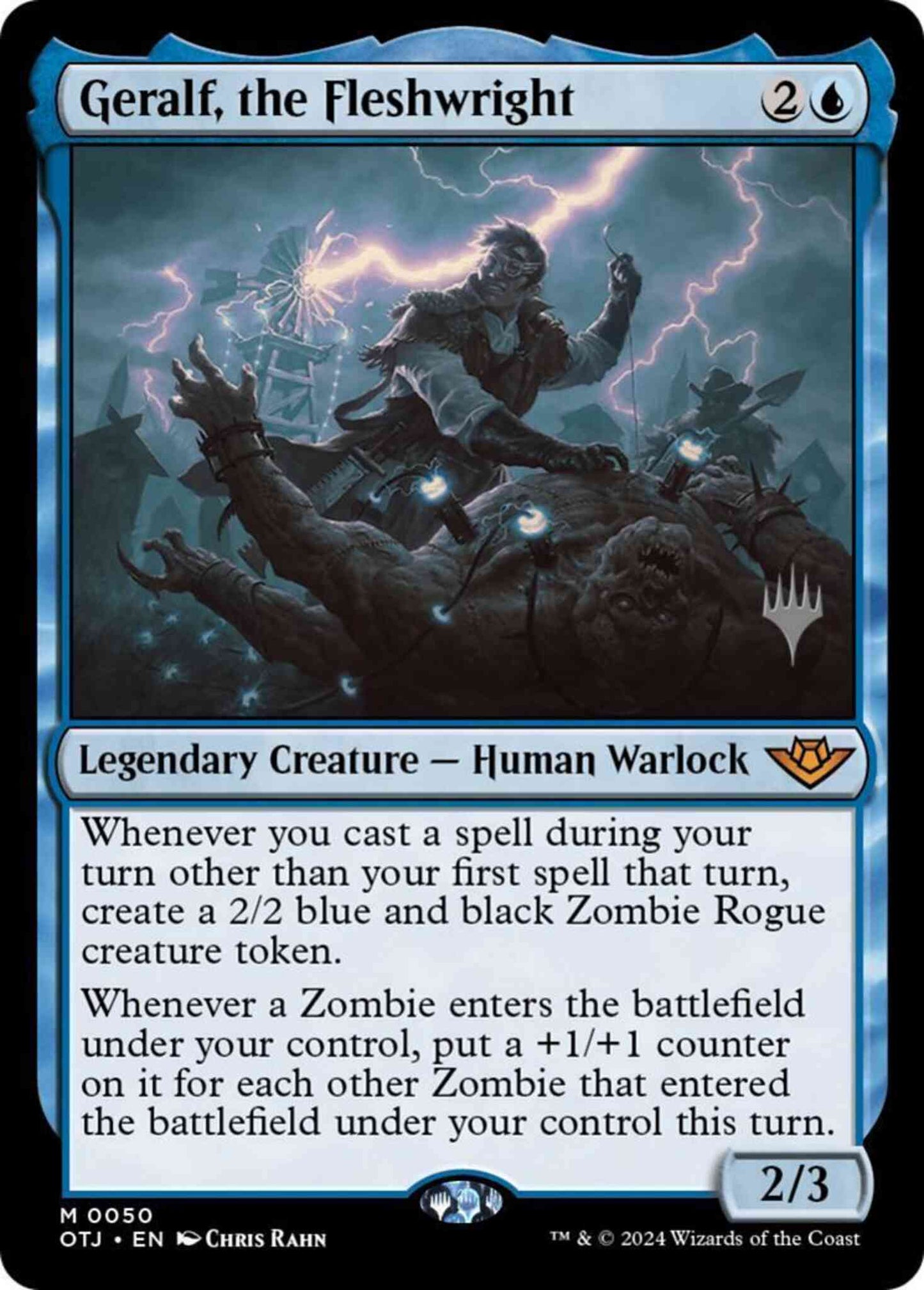 Geralf, the Fleshwright [50p] [Promo Pack] [Outlaws of Thunder Junction: Promos] [Non-Foil]