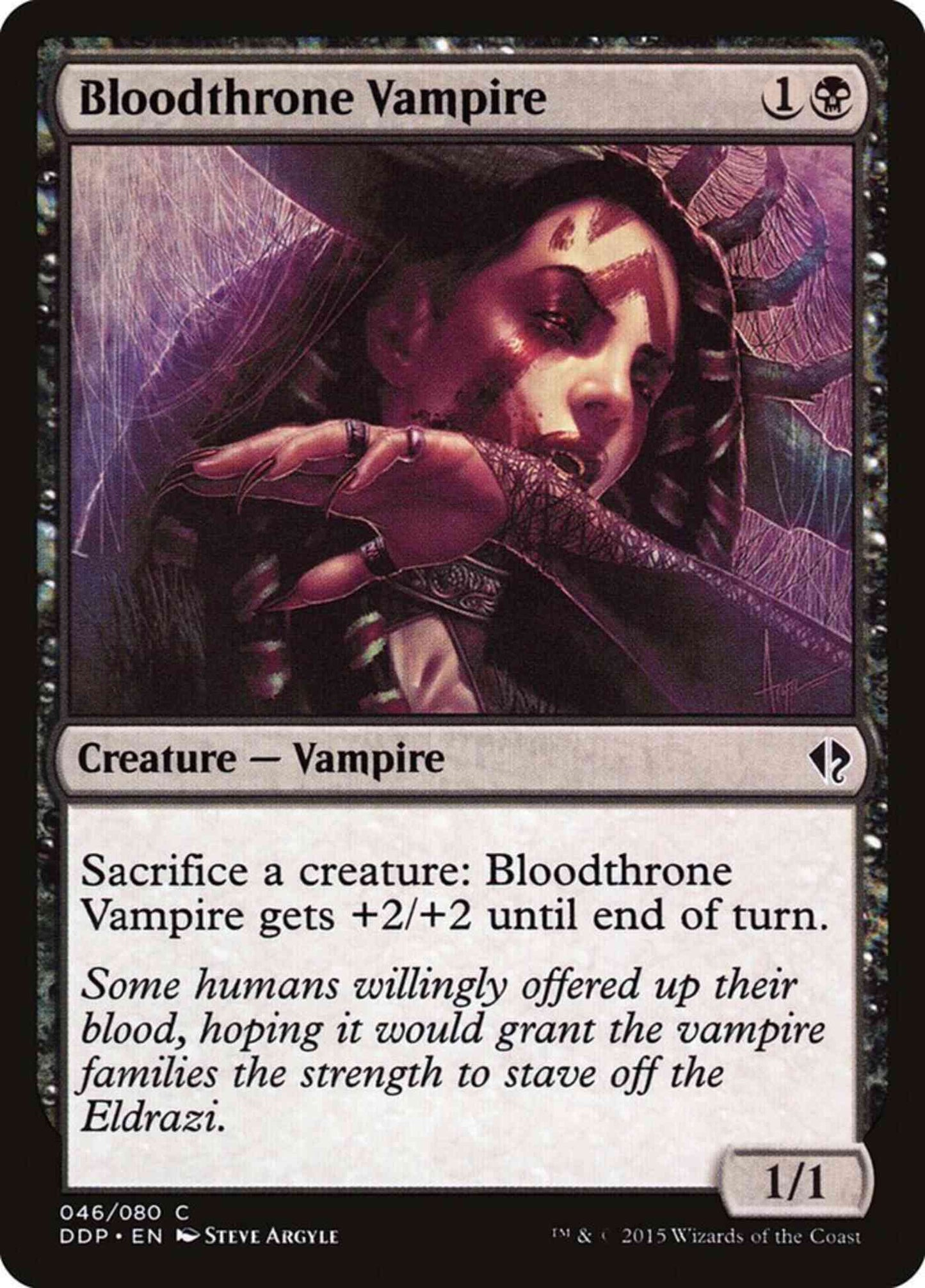 Bloodthrone Vampire [46] [Duel Decks Zendikar vs Eldrazi] [Non-Foil]