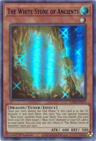 The White Stone of Ancients (Blue) - LDS2-EN013 - Ultra Rare - 1st Edition