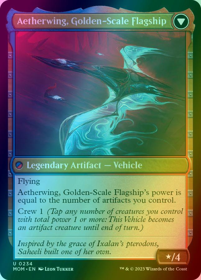 Invasion of Kaladesh // Aetherwing, Golden-Scale Flagship [234] [March of the Machine] [Foil]