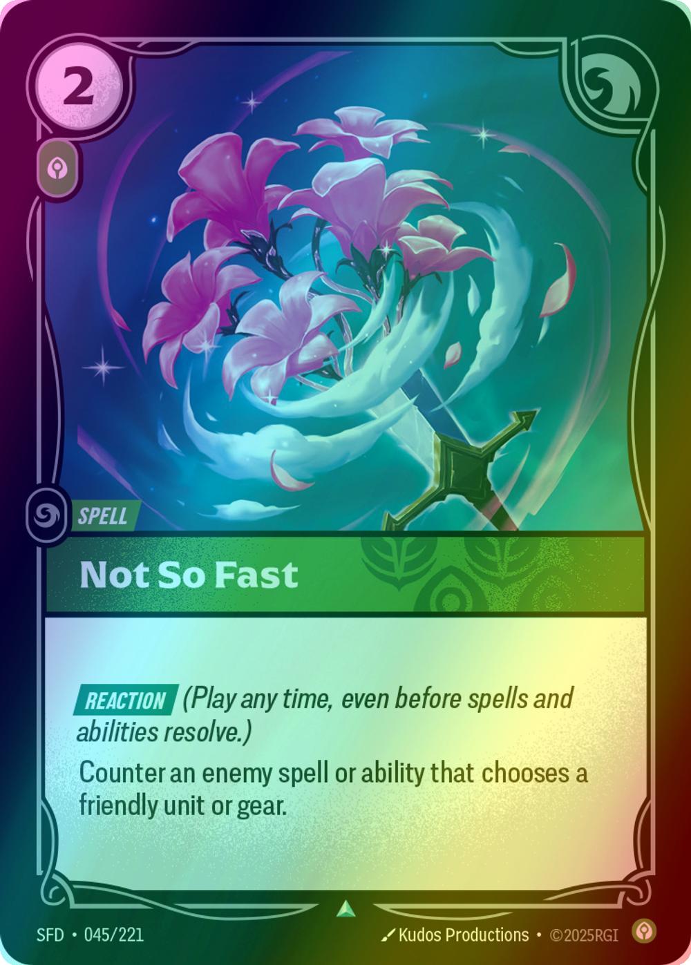 Not So Fast - 045/221 [Spiritforged] [Foil]
