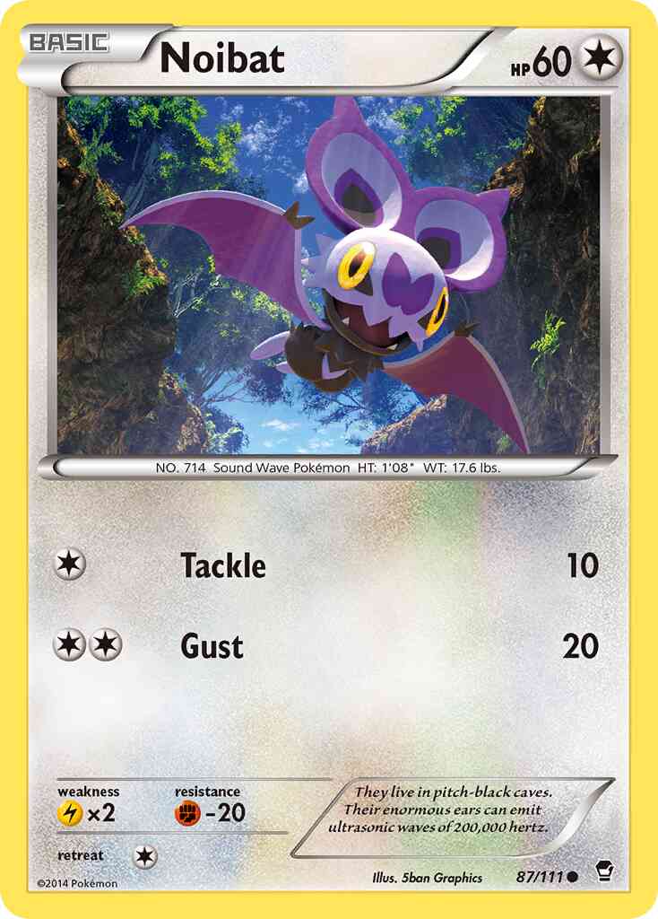 Noibat - 87/111 - Common [xy3-87] [Reverse Holo]