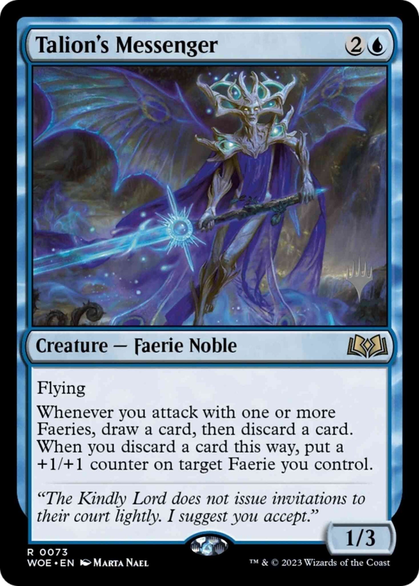 Talion's Messenger [73p] [Promo Pack] [Wilds of Eldraine: Promos] [Non-Foil]
