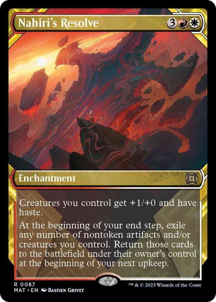 Nahiri's Resolve [87] [Planar Showcase] [March of the Machine: The Aftermath] [Non-Foil]