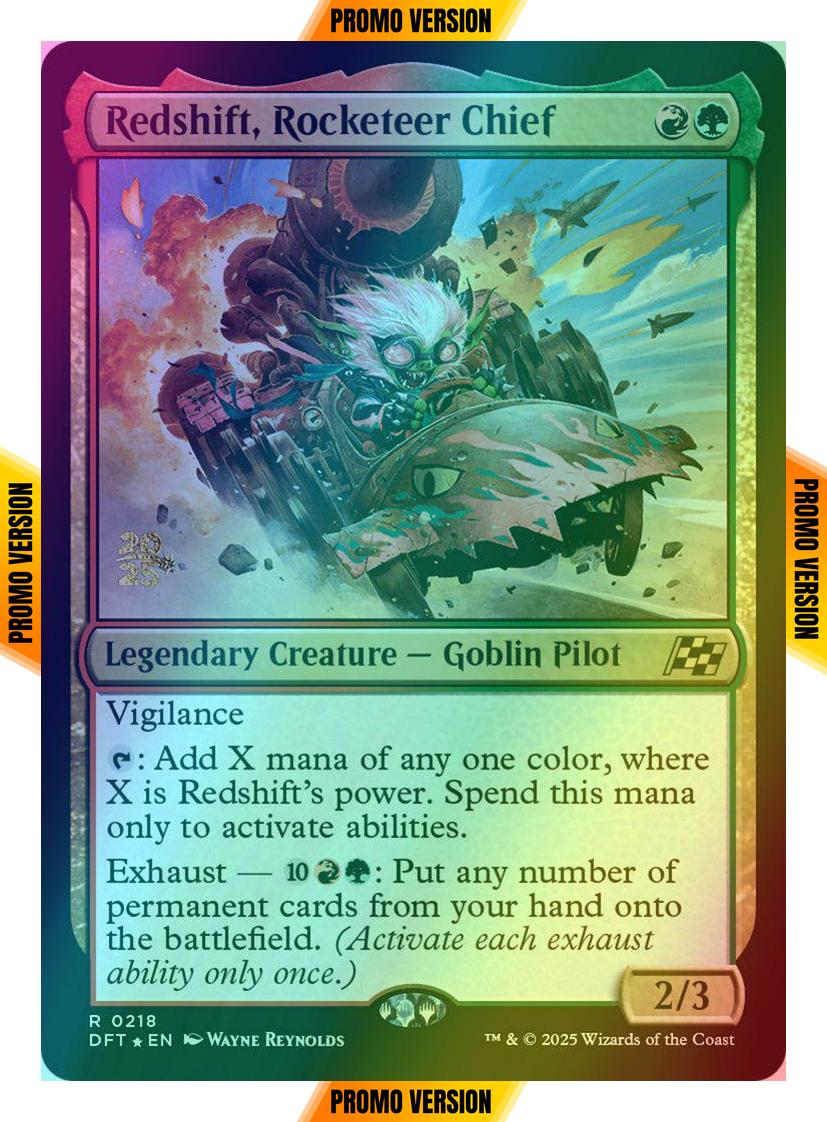 Redshift, Rocketeer Chief [218s] [Prerelease] [Aetherdrift: Promos] [Foil]