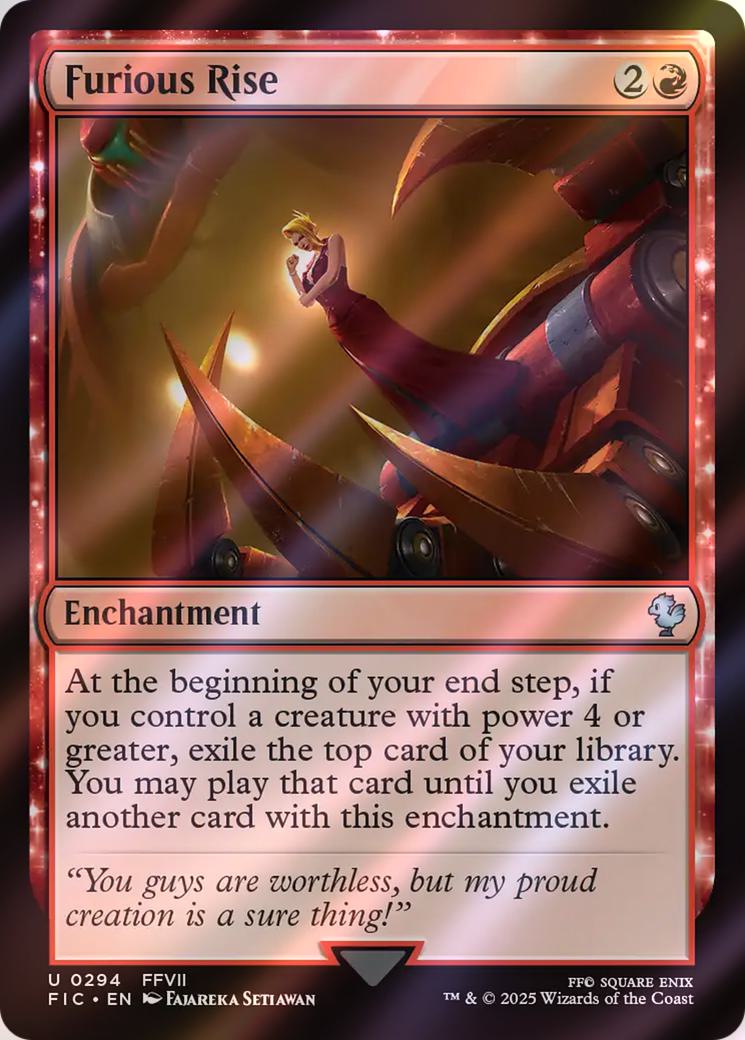 Furious Rise [294] [FINAL FANTASY: Commander] [Surge Foil]