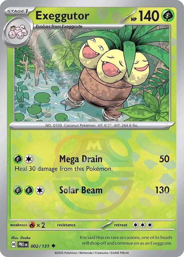 Exeggutor - Master Ball Pattern - 002/131 - Uncommon [sv085-002] [Reverse Holo]