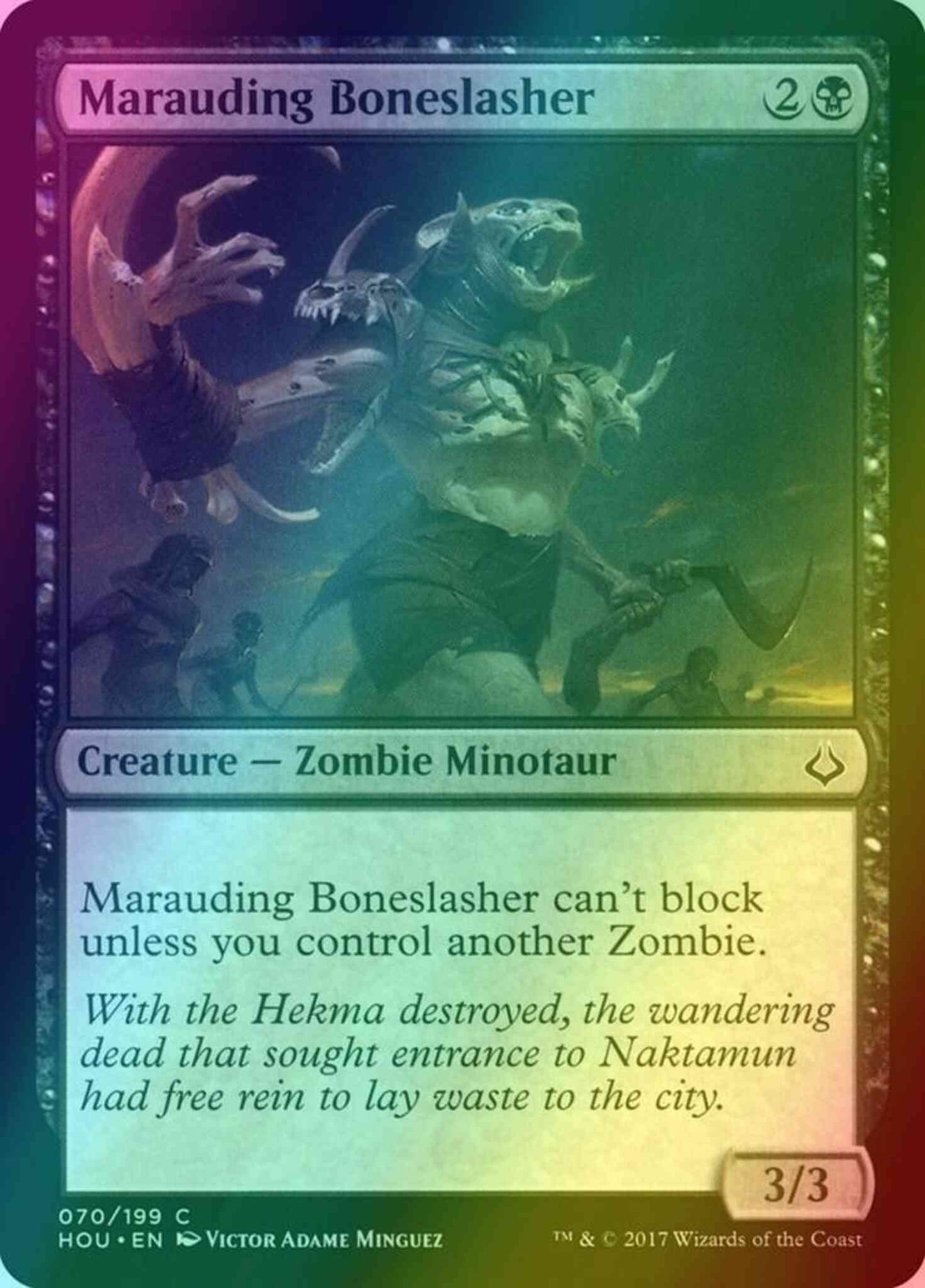 Marauding Boneslasher [70] [Hour of Devastation] [Foil]