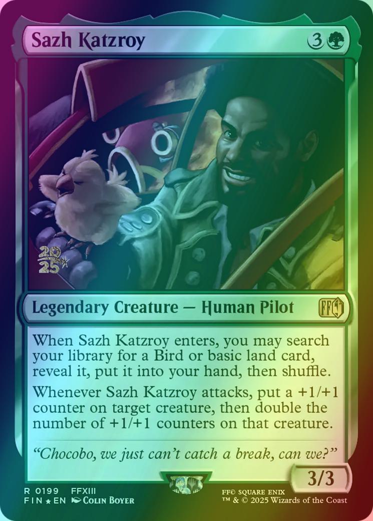 Sazh Katzroy [199s] [Prerelease] [FINAL FANTASY: Promos] [Foil]
