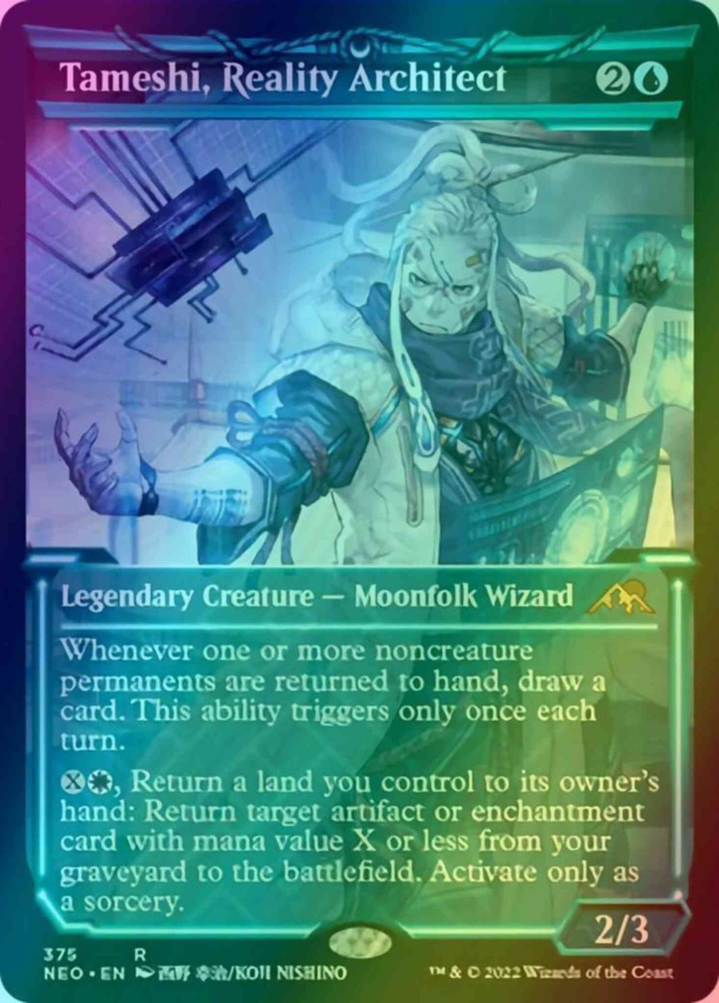 Tameshi, Reality Architect [375] [Soft Glow Showcase] [Kamigawa: Neon Dynasty] [Foil]
