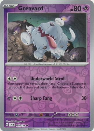 Greavard - 105/198 - Common [sv01-105] [Reverse Holo]